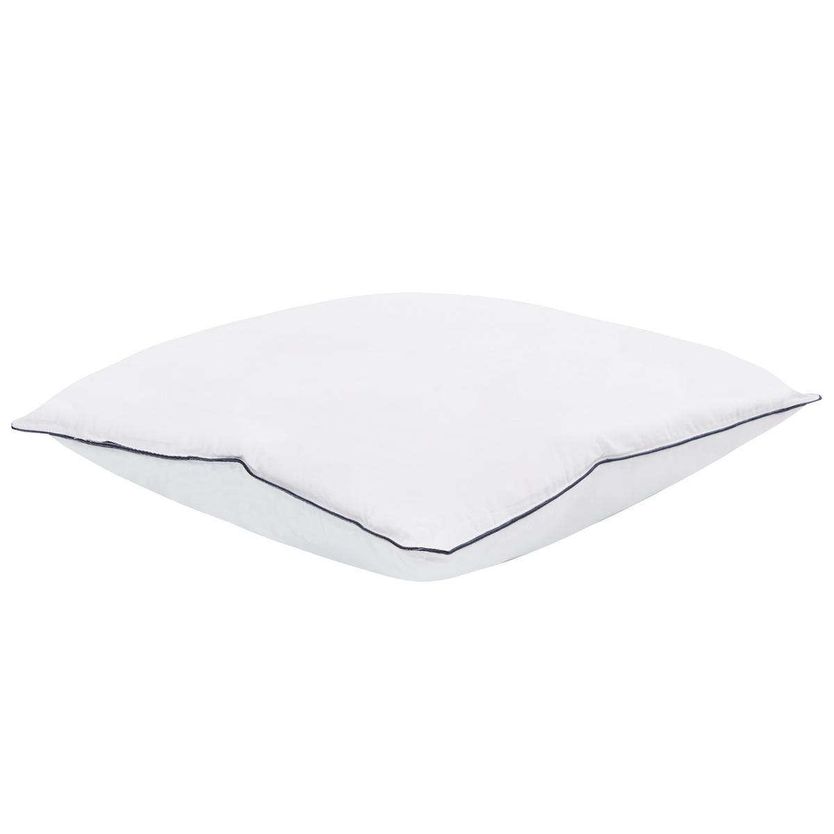 KISSEN 2er-Set Weiß 80/80 cm Pelister - Silberfarben/Weiß, Naturmaterialen (80/80cm) - Beliani