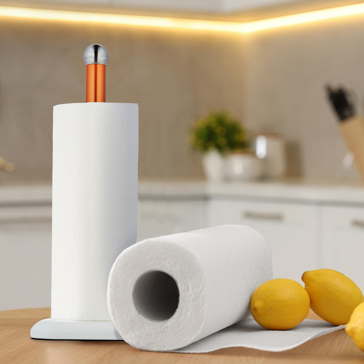 KÜCHENROLLENHALTER - Multicolor, Metall (15/36/15cm) - Relaxdays