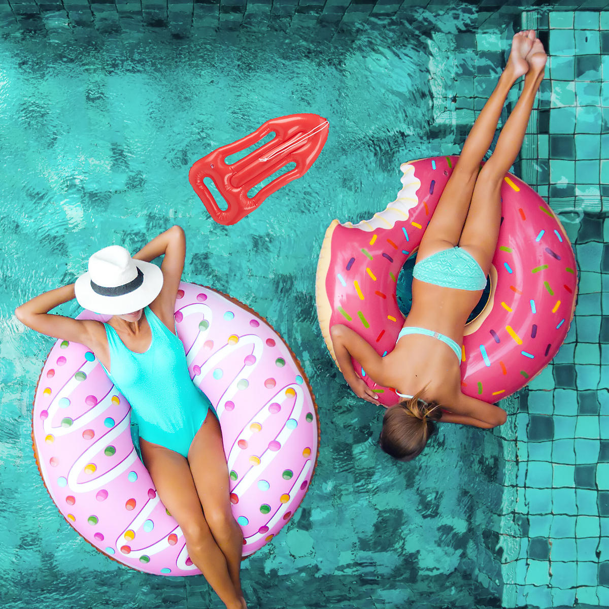 3xRETTUNGSBOJE - Rot, Kunststoff (30/7/64cm) - Relaxdays