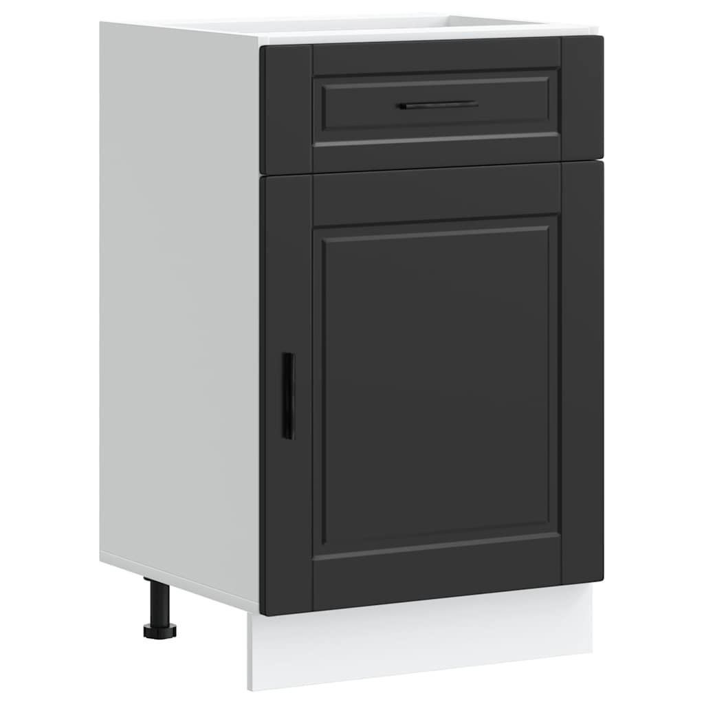 vidaXL Küchenunterschrank Schwarz 46x81.5x50 cm