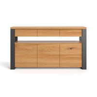 SIDEBOARD Hylde aus massivem Eichenholz 160 cm - Eichefarben/Naturfarben, Holz (160/100/50cm) - Danzz