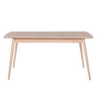 ESSTISCH rechteckig - Buche massiv - Buchefarben, Holz (90/160/75cm) - home24