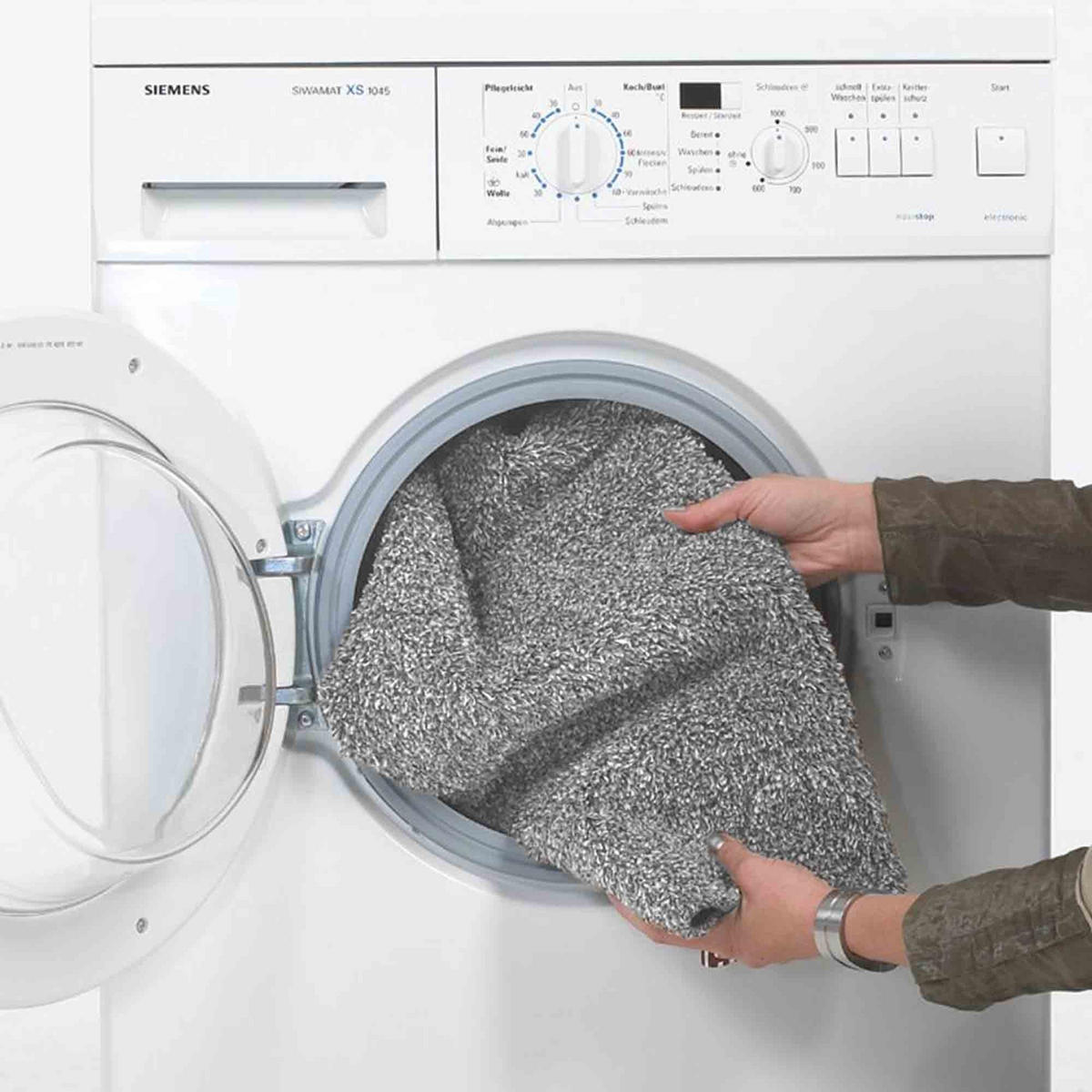 FUSSMATTE WASCHBAR ENTRA 2ER SET - Grau, Textil (60/75cm) - Astra