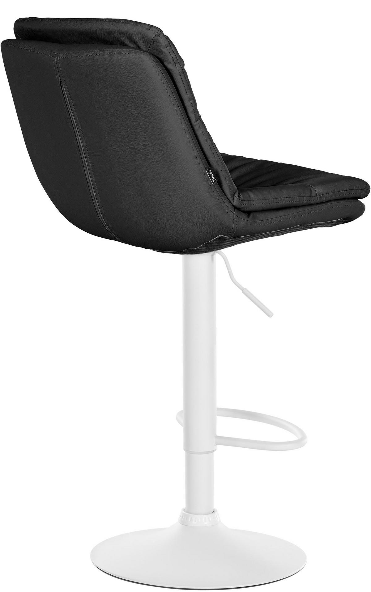 BARHOCKER Lederlook schwarz - Schwarz, Textil (46/92/54cm) - CLP