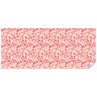 TAPETE - Botanisch - Blumen - Rot - 450x200 cm - Koralle, Papier (450/200cm) - OnlyWow