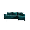 ECKSOFA MOLISA L Itaka 39 Rechts mit Schlaffunktion - Türkis, Textil (245/145cm) - Bedante