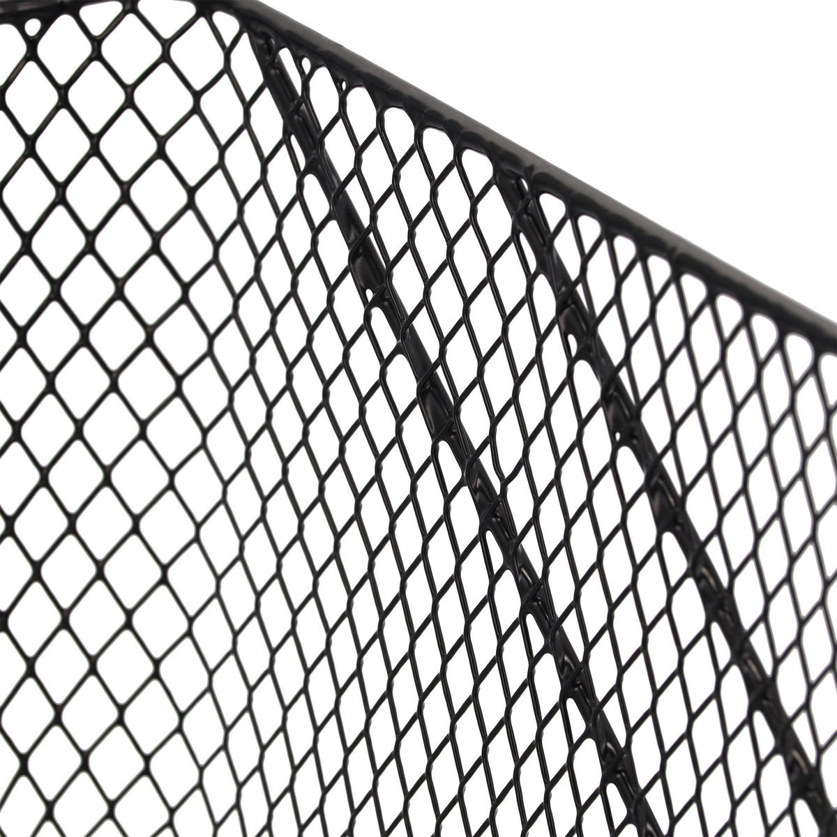 FAHRRADKORB - Schwarz, Metall (30/22/46cm) - Relaxdays