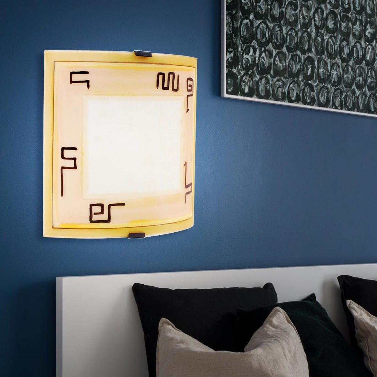 LED WANDLEUCHTE ARTA Gelb - Gelb, Glas (28/10/29cm)