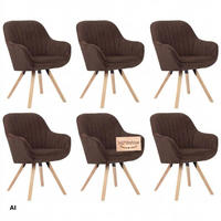 ESSZIMMERSTÜHLE Matera 6er-Set - Braun/Naturfarben, Naturmaterialien/Textil (59/89/61cm) - Mr. Deko