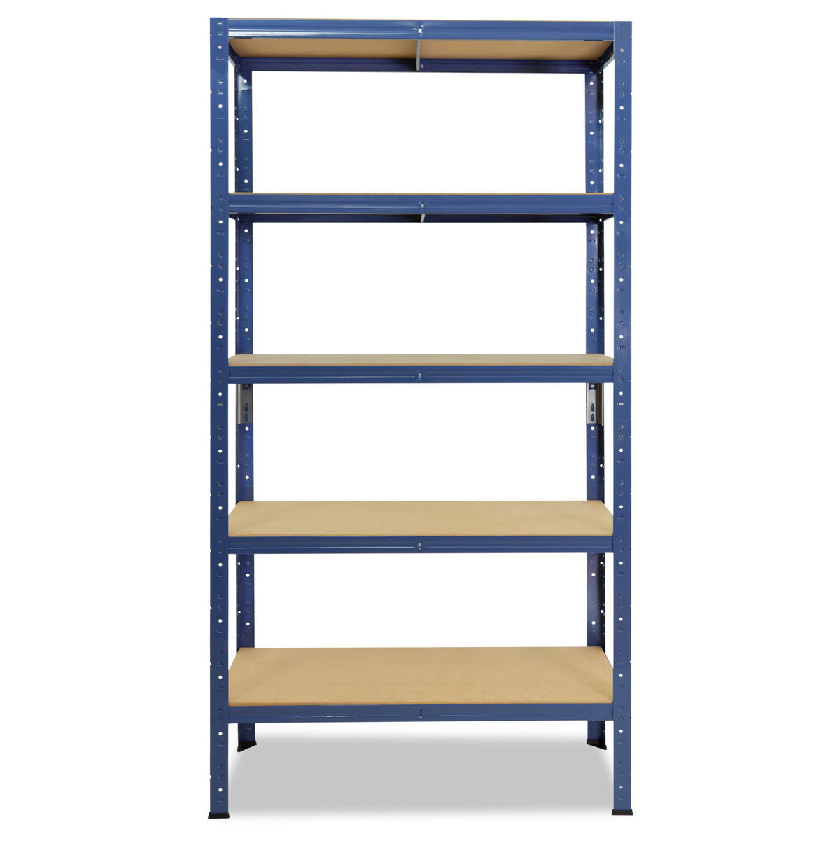 SCHWERLASTREGAL HOME 180x90x30 cm in blau mit 5 Böden und 175 kg Traglast pro Boden - Blau, Metall (90/180/30cm) - shelfplaza