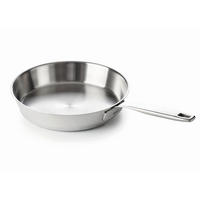 BRATPFANNE Maestro Edelstahl Ø 24 cm – geeignet für alle Wärmequellen – ohne Antihaftbeschichtung - Silberfarben, Metall (1/26/8cm)