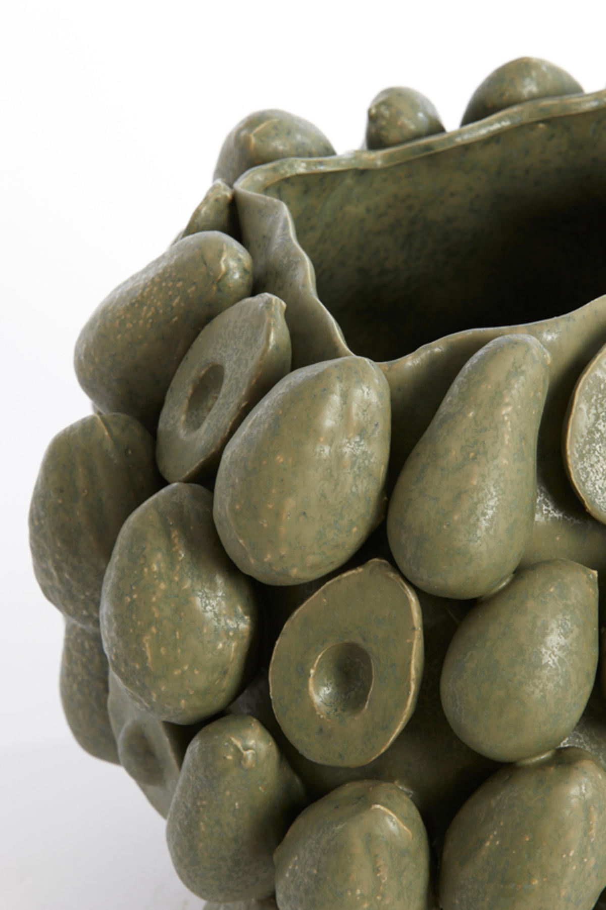 VASE Avocadogrün Ø36/31,5 cm - Grün, Keramik (31.5cm) - Light & Living