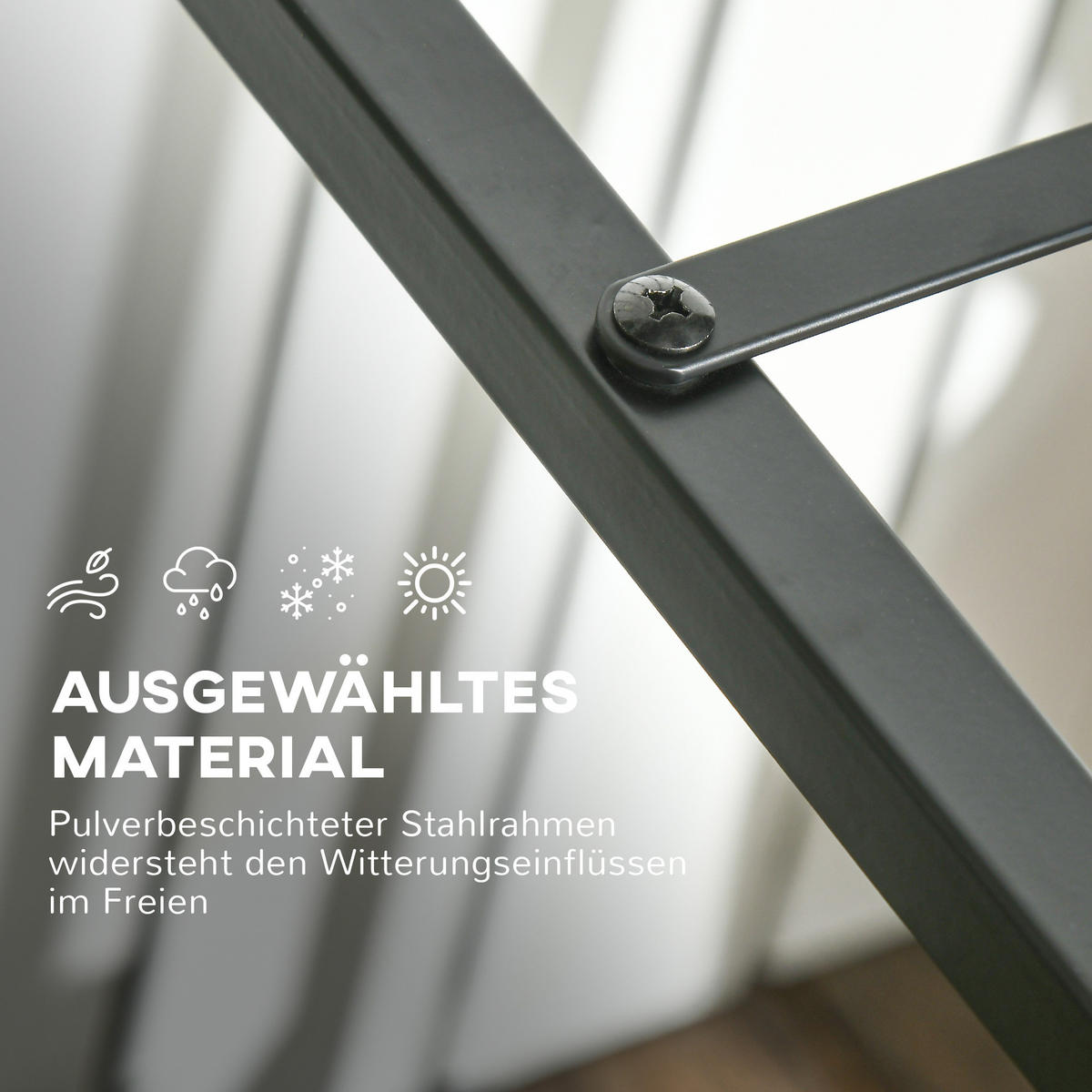 KAMINHOLZSTÄNDER, Stahl, Schwarz - Schwarz, Metall (35/76/39cm) - Outsunny