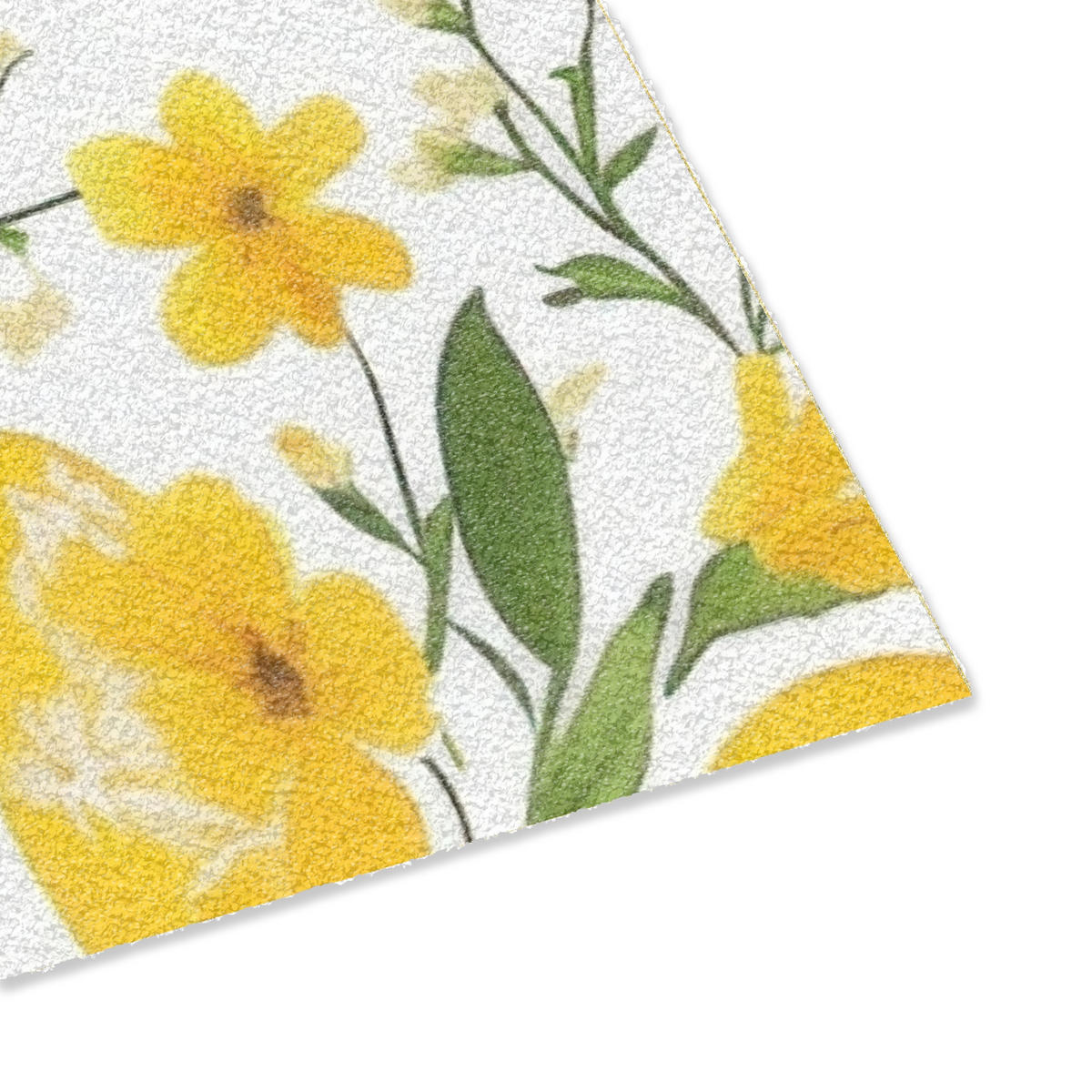 PREPRAŽNIK ZA VRATA Blommor - Påskägg - Gul 90x60 cm - rumena, umetna masa (60/90cm) - MuchoWow