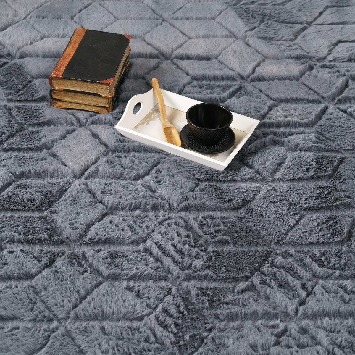 HOCHFLORTEPPICH 200/280 cm Arnheim 745 - Anthrazit, Textil (200/280cm) - Paco Home