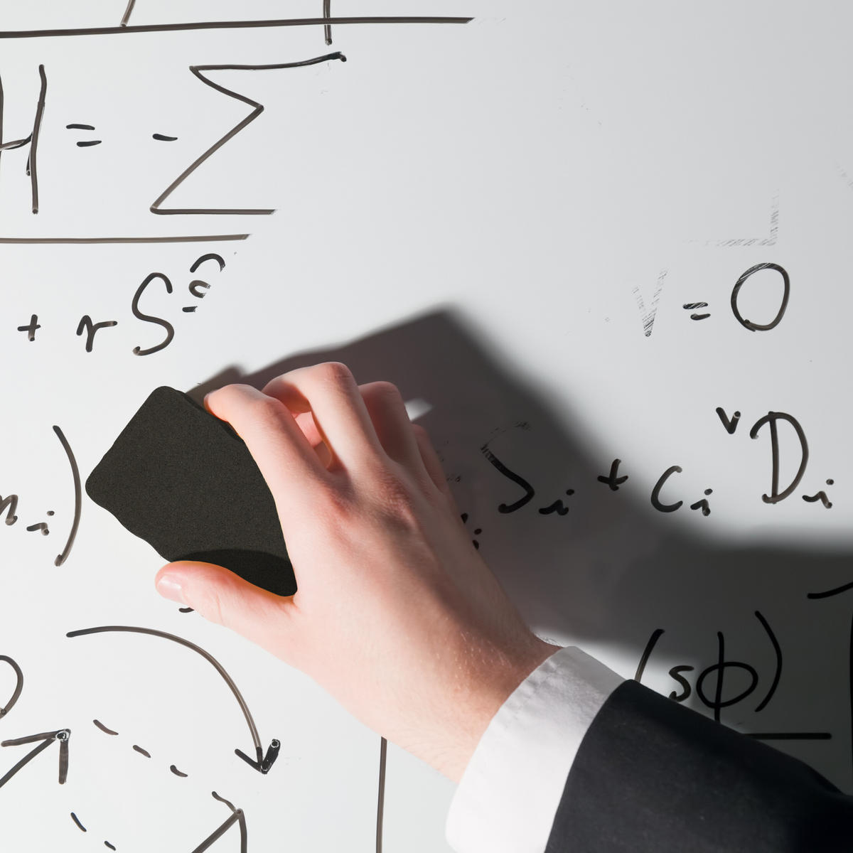 20xWHITEBOARD Schwamm - Schwarz, Textil (10.5/2/5.5cm) - Relaxdays