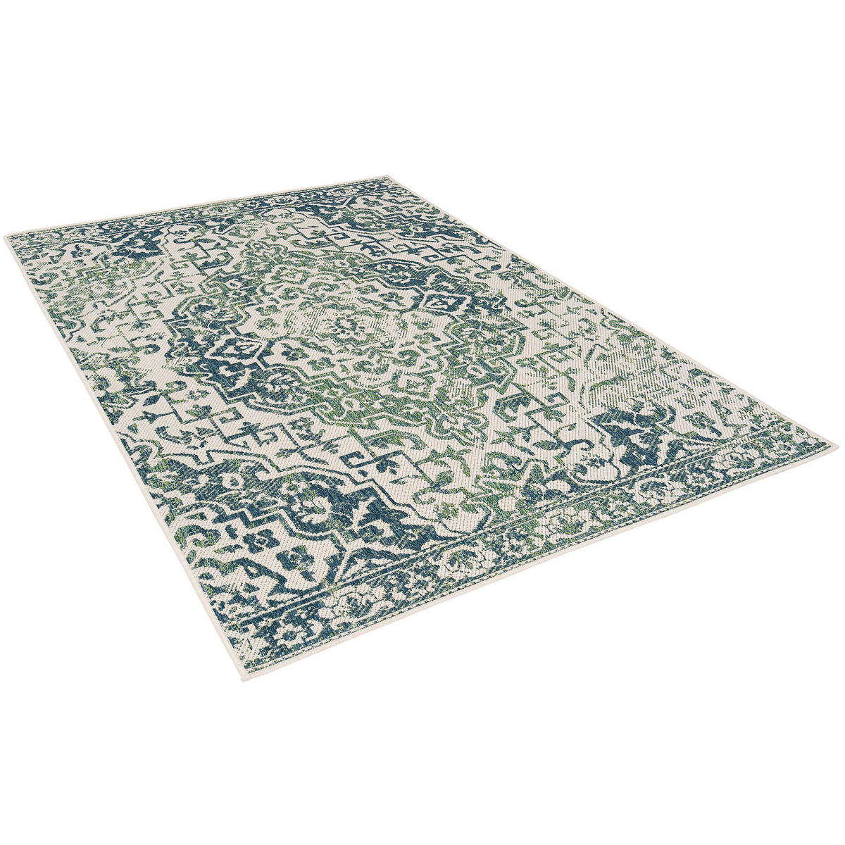 IN- UND OUTDOOR TEPPICH CARPETTO - Mintgrün, Textil (133/190cm) - Pergamon