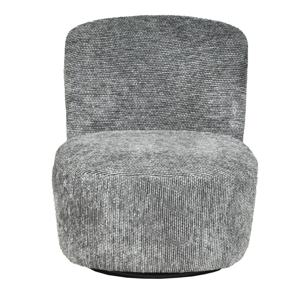 DREHSESSEL Joya für den Wohnbereich, Dunkelgrau - Dunkelgrau, Textil (69/75/66cm) - Weber Industries