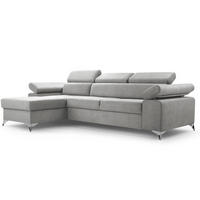 ECKSOFA Madryt Mininks, Vena 3 - Grau, Textil (287/174cm) - imoebel24