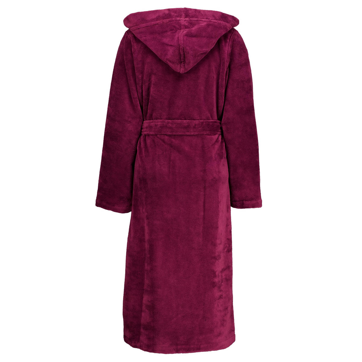 BADEMANTEL DAMEN KAPUZE CAWÖ HOME 825 BURGUND - 88 - Rot, Textil (Snull) - Cawoe