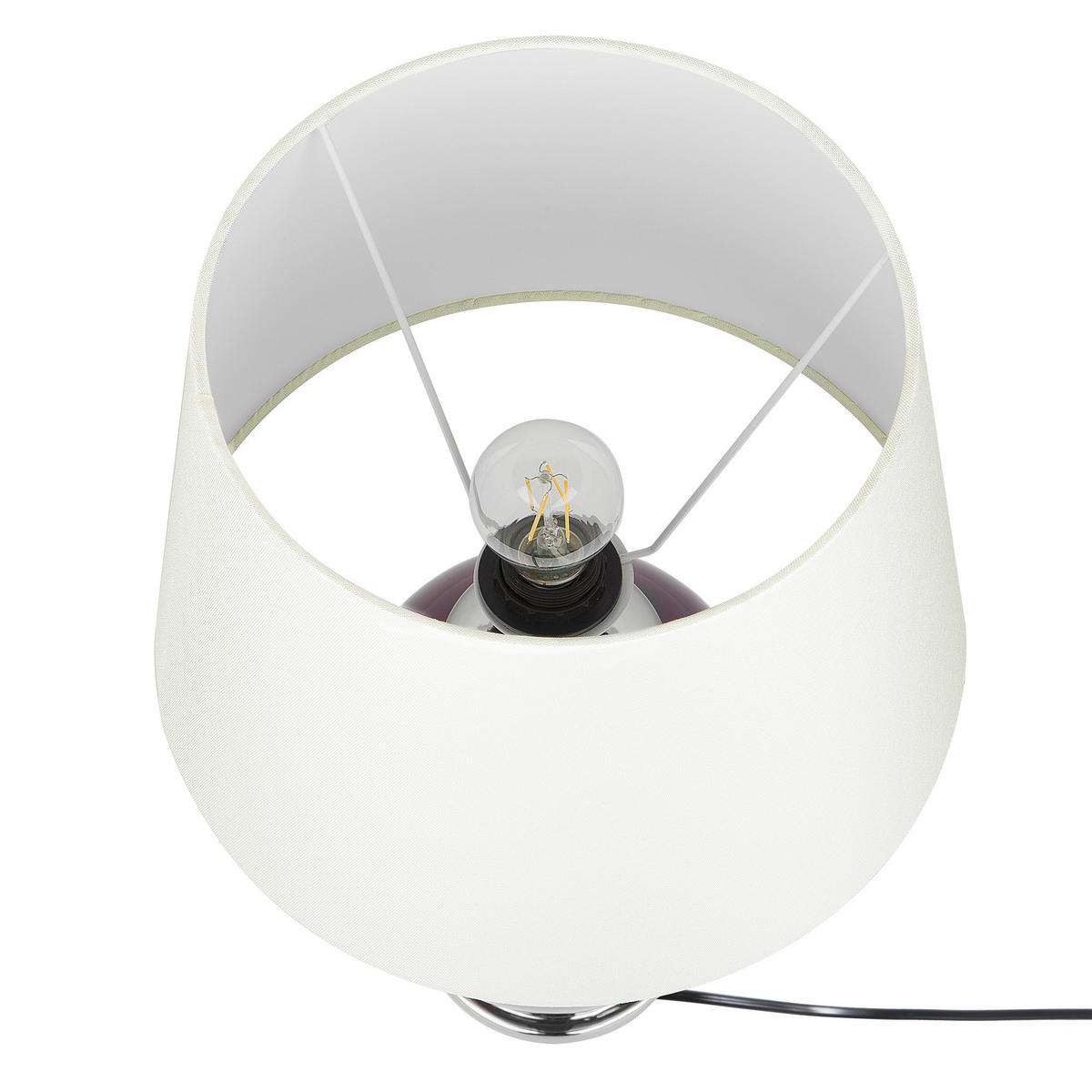 TISCHLAMPE Brenta 33/33/56 cm - Violett, Keramik (33/33/56cm) - Beliani