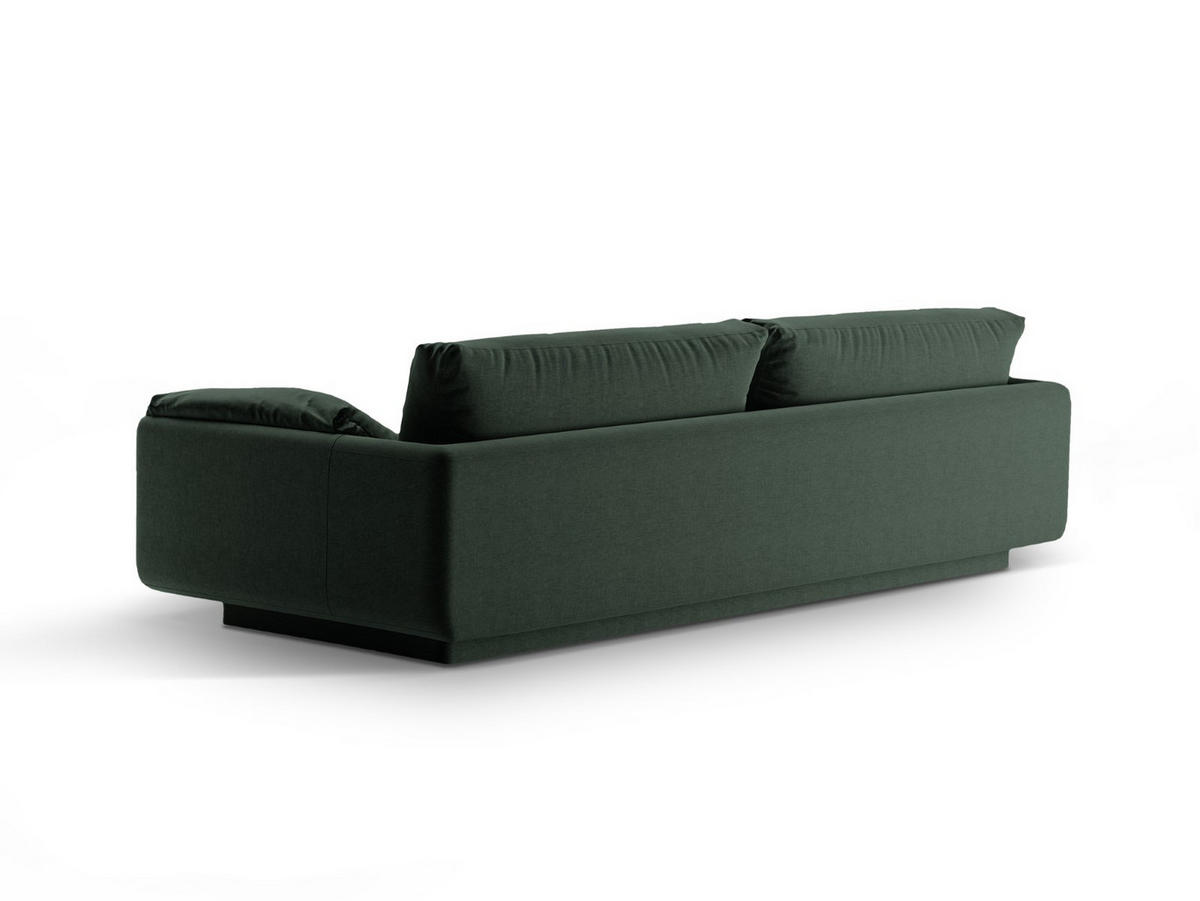 SOFA Torino aus strukturiertem Stoff moosgrün 4 Sitzplätze - Salbeigrün, Textil (250/83/103cm) - Micadoni