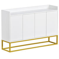 SIDEBOARD Weiß 120/30/80 cm - Weiß, Holzwerkstoff/Metall (30/80/120cm) - Urban Meuble