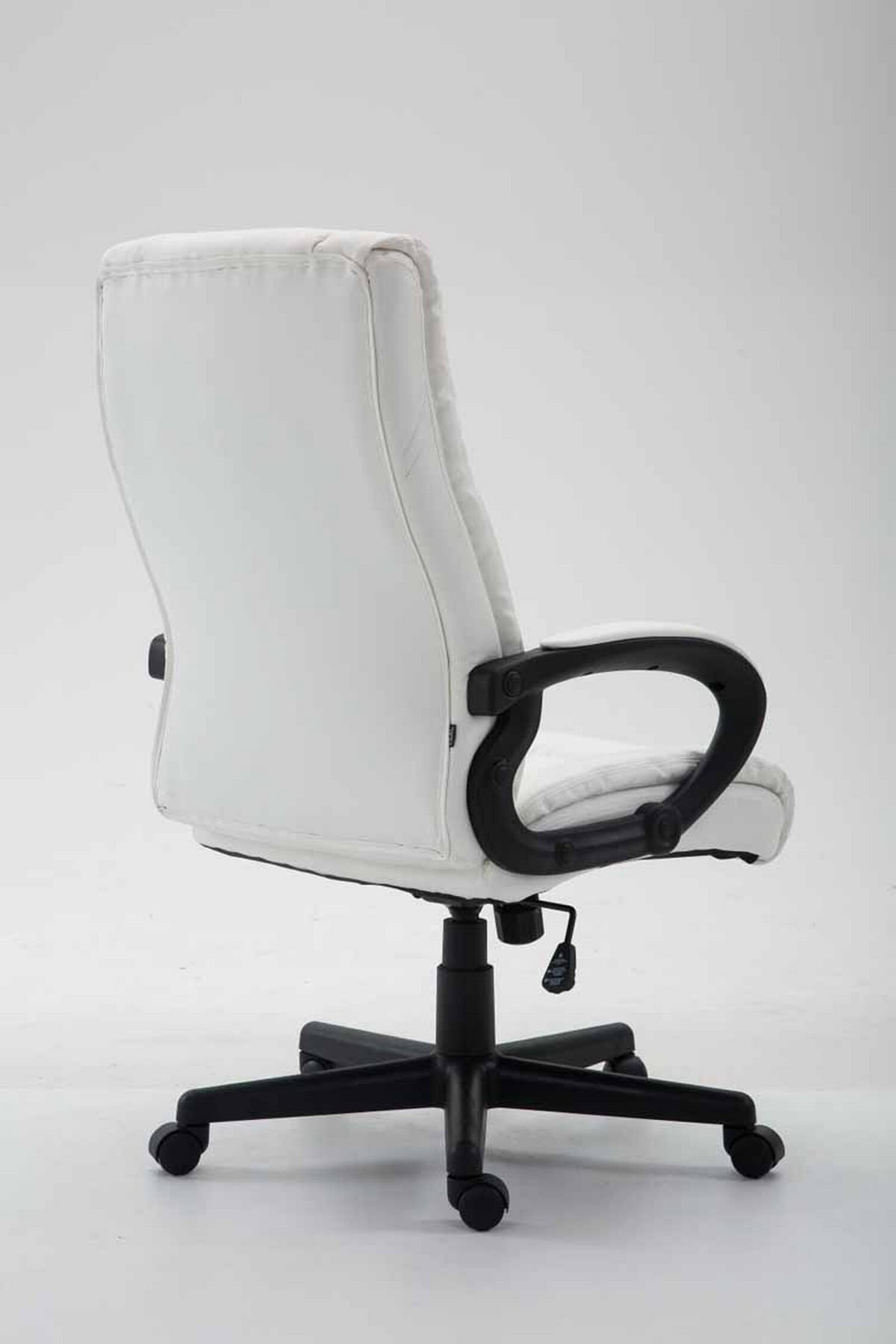 BÜROSTUHL Sportino XL, Kunstleder Weiß - Weiß, Kunststoff/Textil (66/116/70cm) - TPFLiving