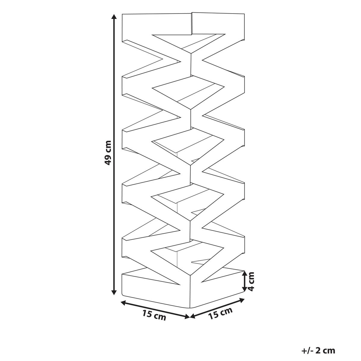 SUPORT PENTRU UMBRELĂ metal negru Sambin - negru, metal (15/49/15cm) - Beliani