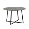 ESSTISCH NOA Beton, 110/110/76 cm - Schwarz/Grau, Holzwerkstoff/Metall (110/110/76cm) - B&D Home