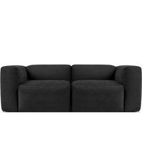 2-SITZER-MODULSOFA BUFFO mit extrem weicher und bequemer Sitzfläche, Gewebestoff, graphit - Graphitfarben, Textil (210/73/96cm) - KONSIMO®