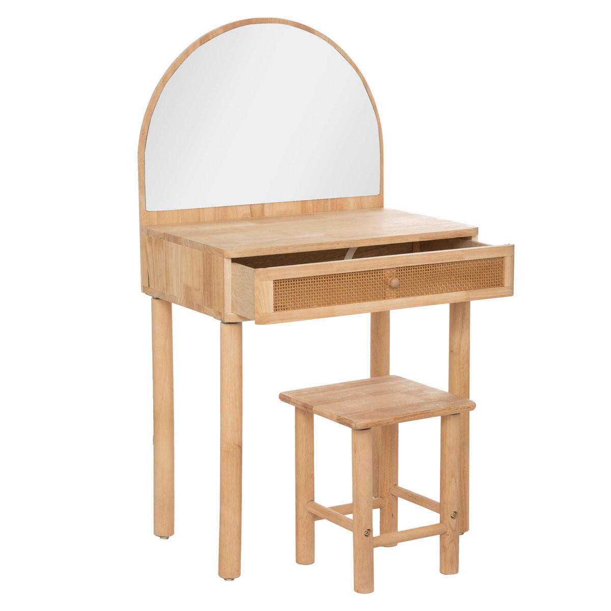KINDERSCHMINKTISCH Campagne, Holz, Naturfarben - Braun, Holz (35/55cm) - Atmosphera for kids