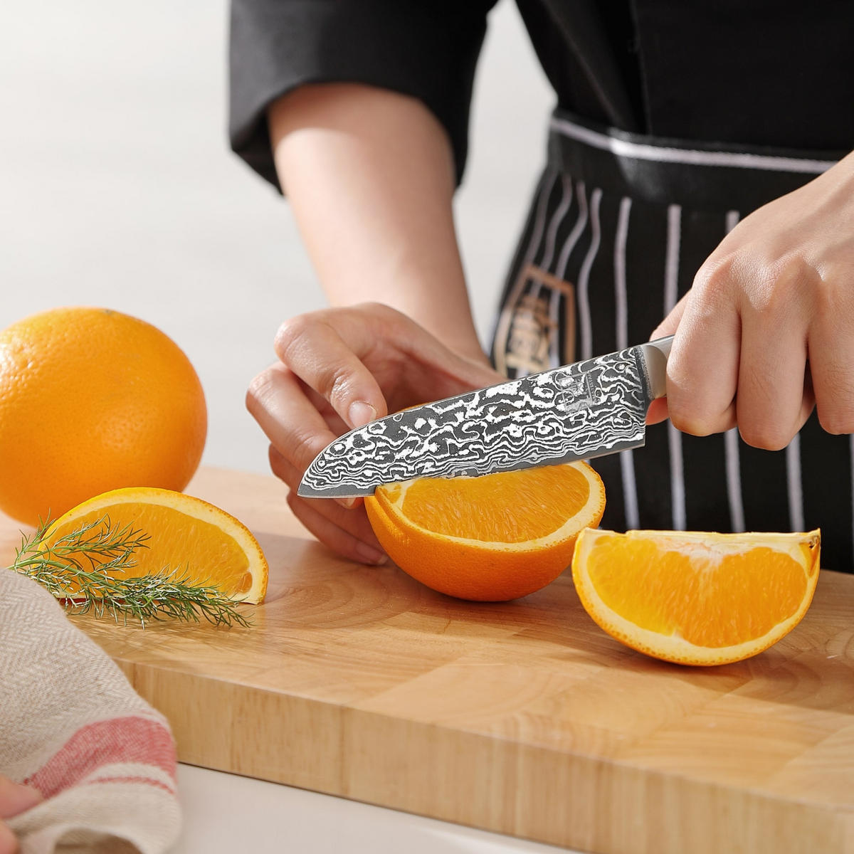 MESSER-SET 6-TEILIG 8–20 cm - Birkefarben, Holz/Metall (1cm) - Zayiko