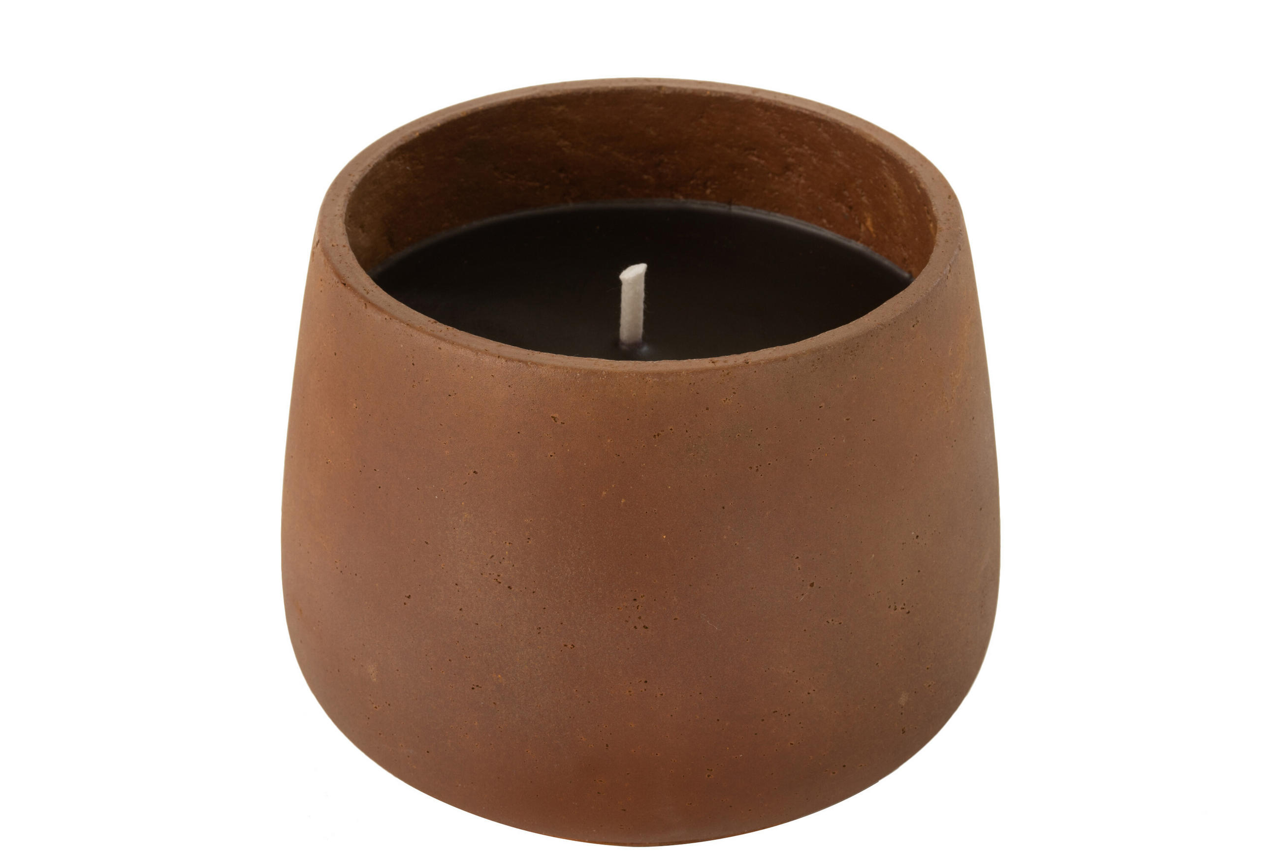 KERZEN CYRA - Zement - Braun - L - 48 Std. - Braun, Stein (20.5/16cm) - J-Line