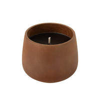 KERZEN CYRA - Zement - Braun - L - 48 Std. - Braun, Stein (20.5/16cm) - J-Line