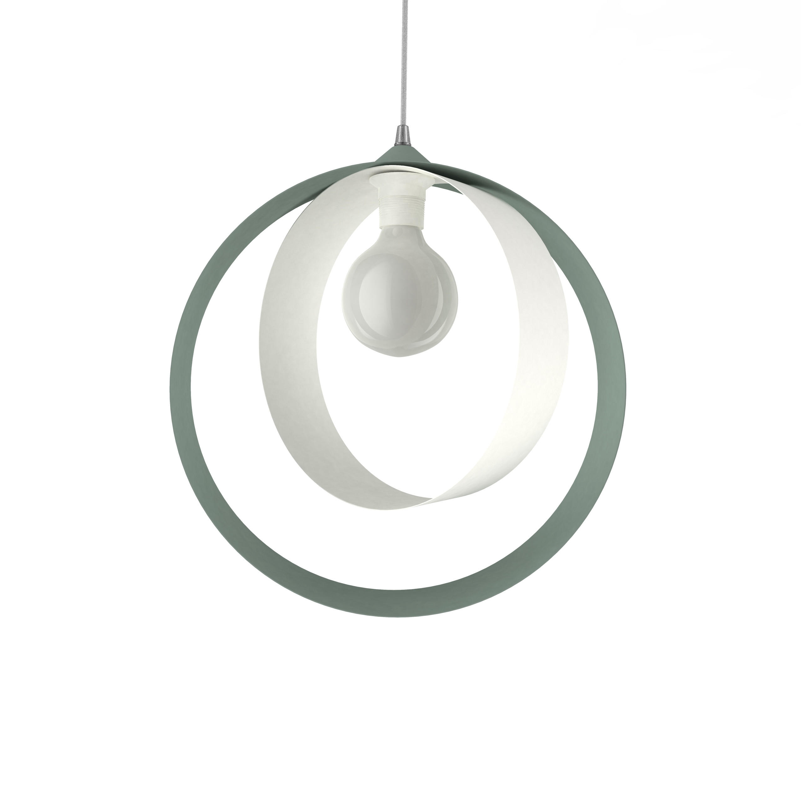 HÄNGELEUCHTE Nucleo - Grün, Metall (7/40/40cm) - Lumicom