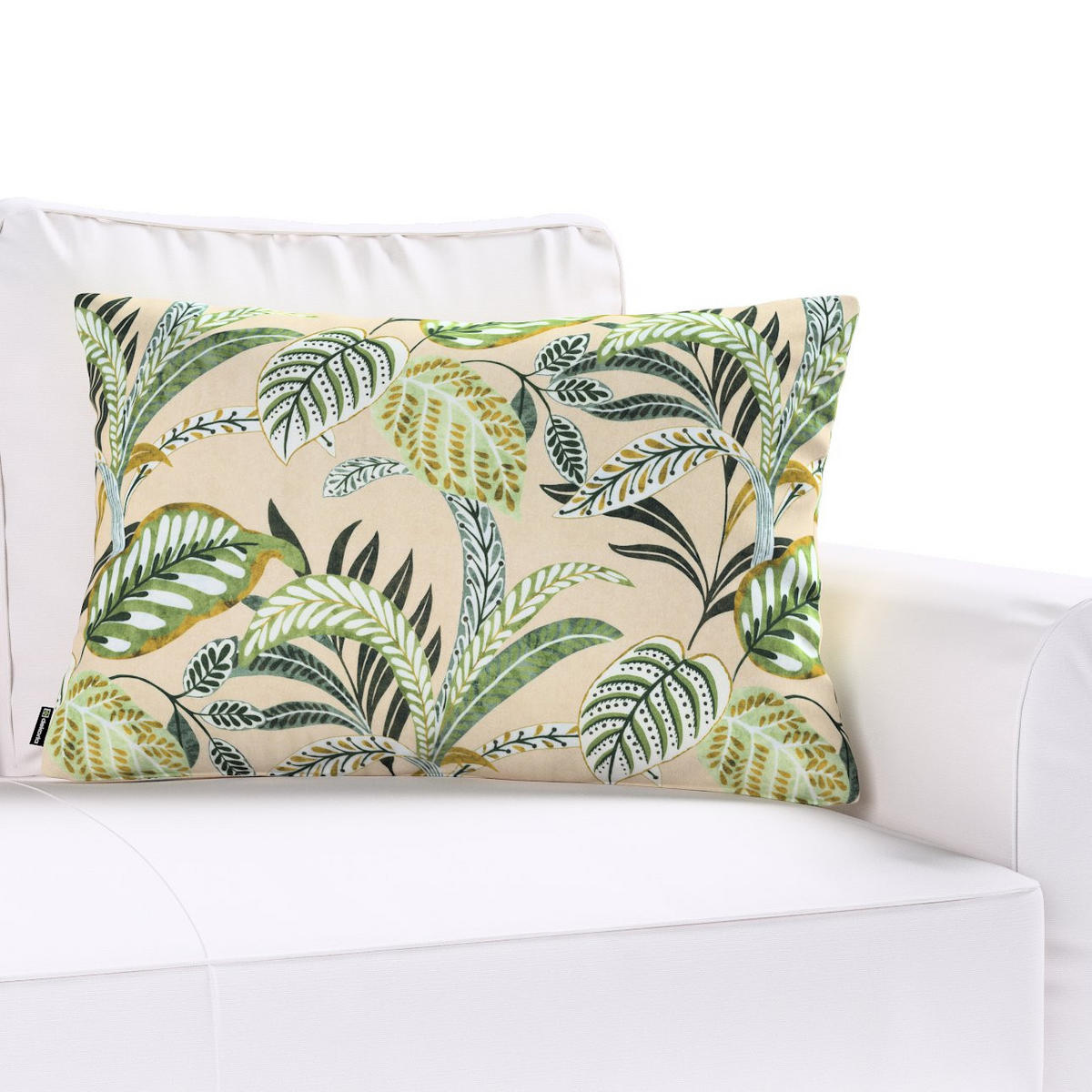 KISSENHÜLLE Tropical Island grün und beige, 60x40cm - Grün, Textil (60/40cm) - Dekoria