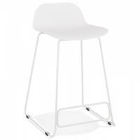 BARHOCKER Weiß 49x85x53cm - Weiß, Kunststoff/Metall (49/85/53cm) - AlterEgo