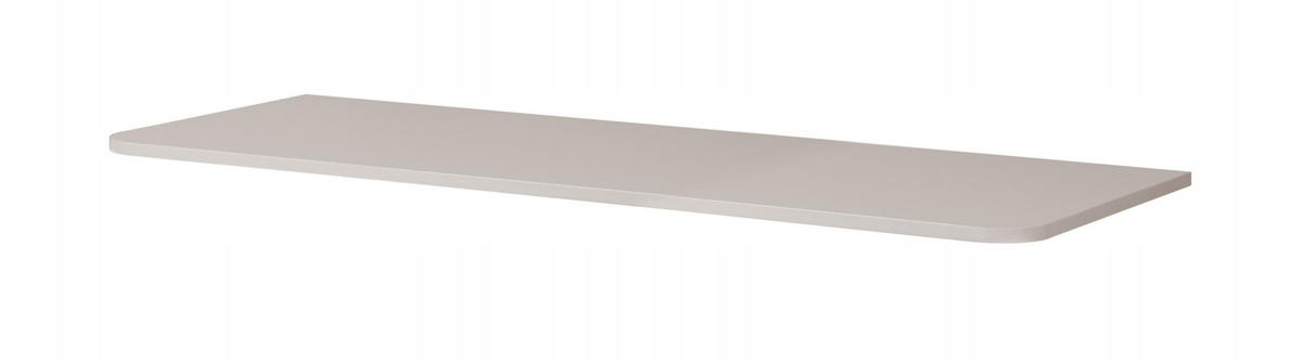 WASCHBECKENUNTERSCHRANK LINEA hängend geriffelt Kaschmir matt mit Waschtischplatte 120/48/44 cm - Kaschmir, Holzwerkstoff (120/48.4/43.7cm) - Rodan