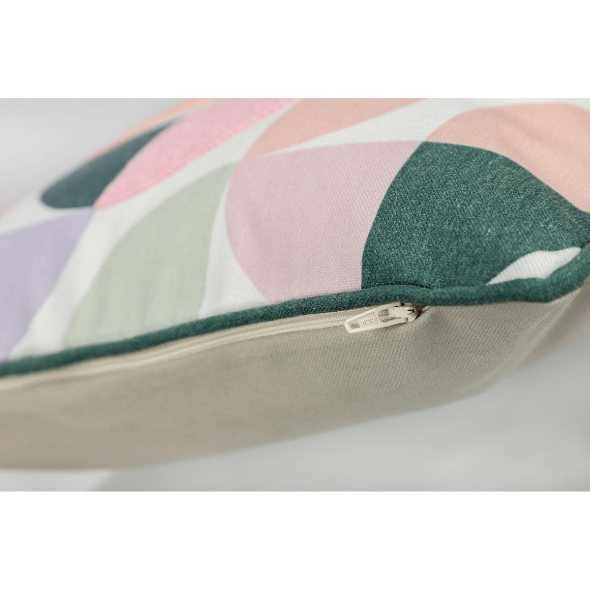 KISSENHÜLLE MOULDS - Grün, Textil (40/40cm) - Tom Tailor