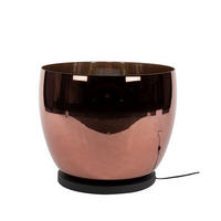 STEHLEUCHTE Up Braun 48/48/41 cm - Braun, Glas (48/48/41cm) - Hoyz Collection