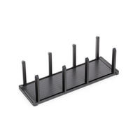 TELLERHALTER Orderbox für Schublade, vertikal, 159x468mm, Aluminium und Kunststoff, Anthrazitgrau - Anthrazit, Metall (15.9/15/46.8cm) - EMUCA