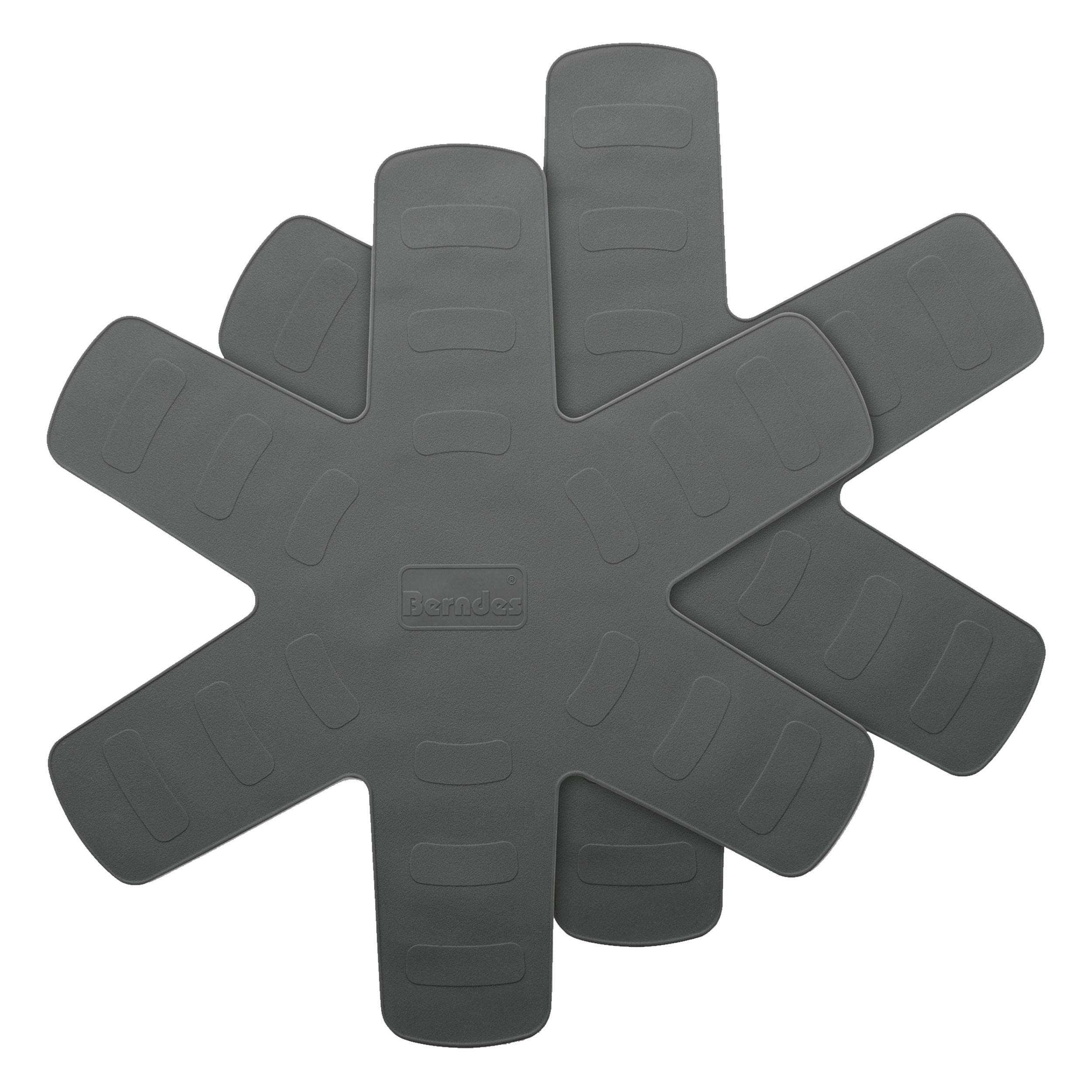 PFANNENSCHUTZ, 2er Set, Silikon, Grau - Grau, Kunststoff (28/15/2cm)