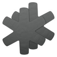 PFANNENSCHUTZ, 2er Set, Silikon, Grau - Grau, Kunststoff (28/15/2cm)