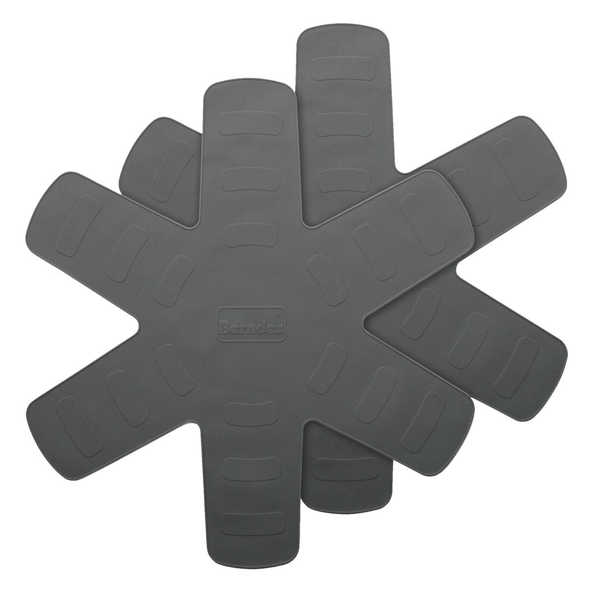 PFANNENSCHUTZ, 2er Set, Silikon, Grau - Grau, Kunststoff (28/15/2cm)