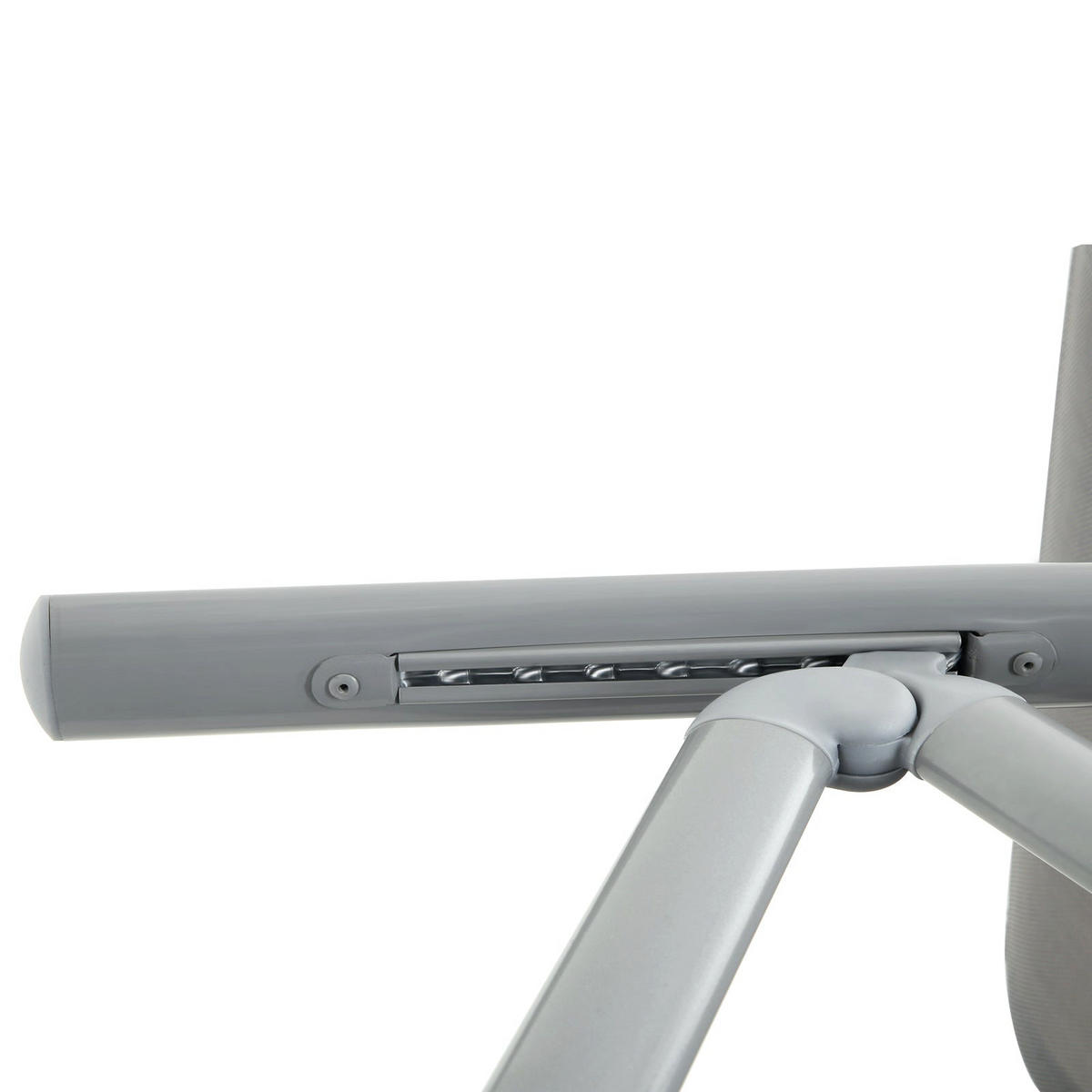 GARTENSTUHL KLAPPSTUHL 4ER-SET - Grau, Metall (70/106/56cm) - Hansiro