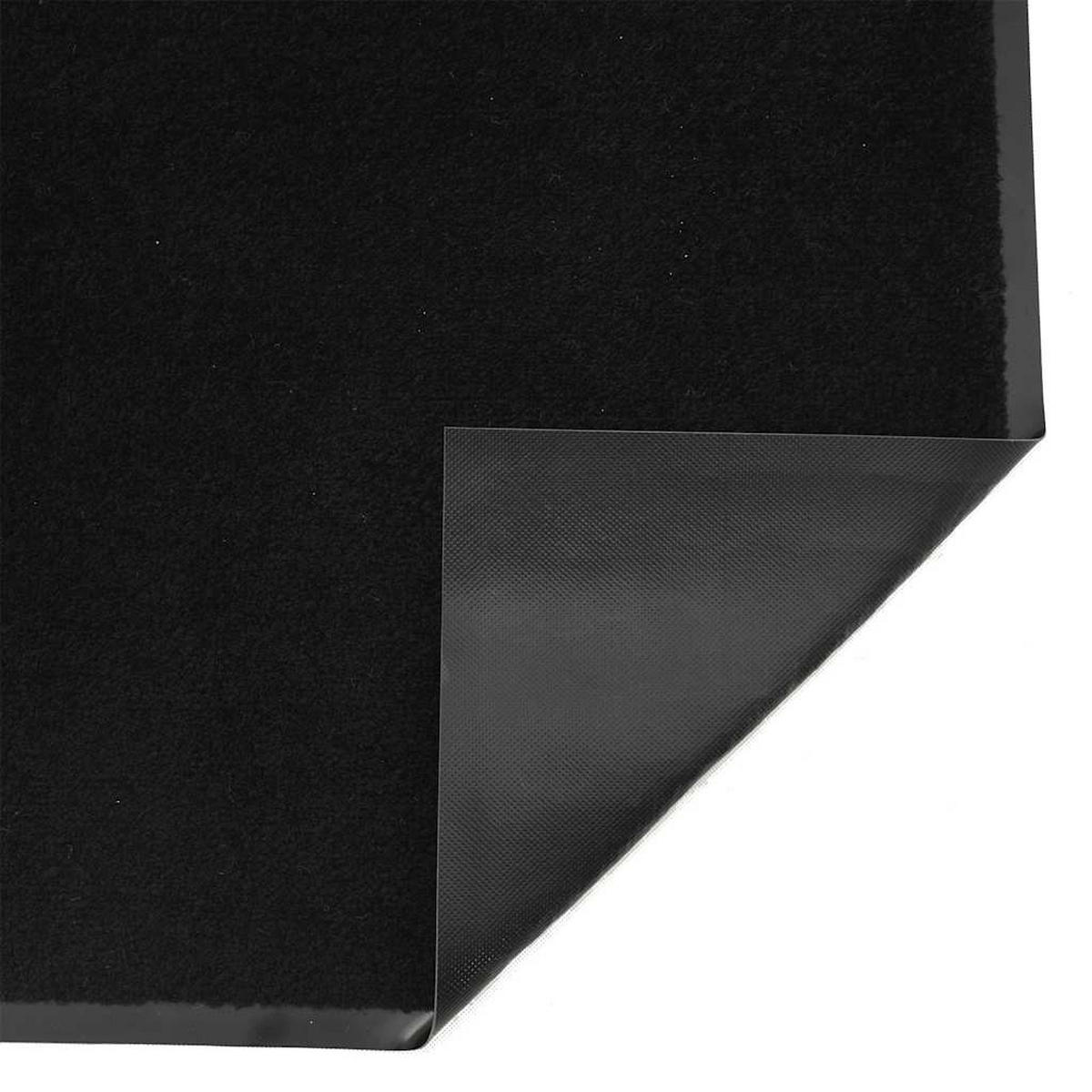 FUSSMATTE Schwarz 60/180 Cm - Schwarz, Kunststoff (180/60cm) - vidaXL