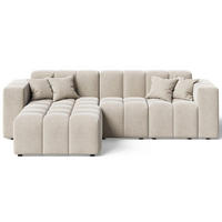 ECKSOFA Loopo Beige Links - Beige, Holz/Textil (265/180cm) - Graingold