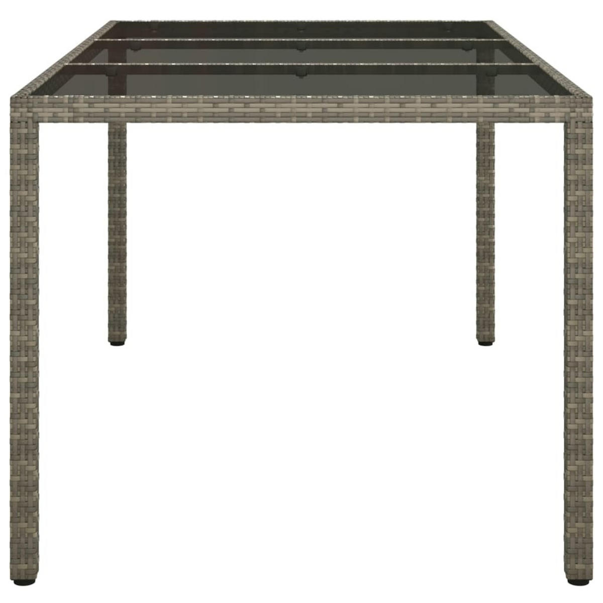 GARTENTISCH Tischrand 90/75/150 cm - Grau, Naturmaterialien (150/90/75cm) - ZMH