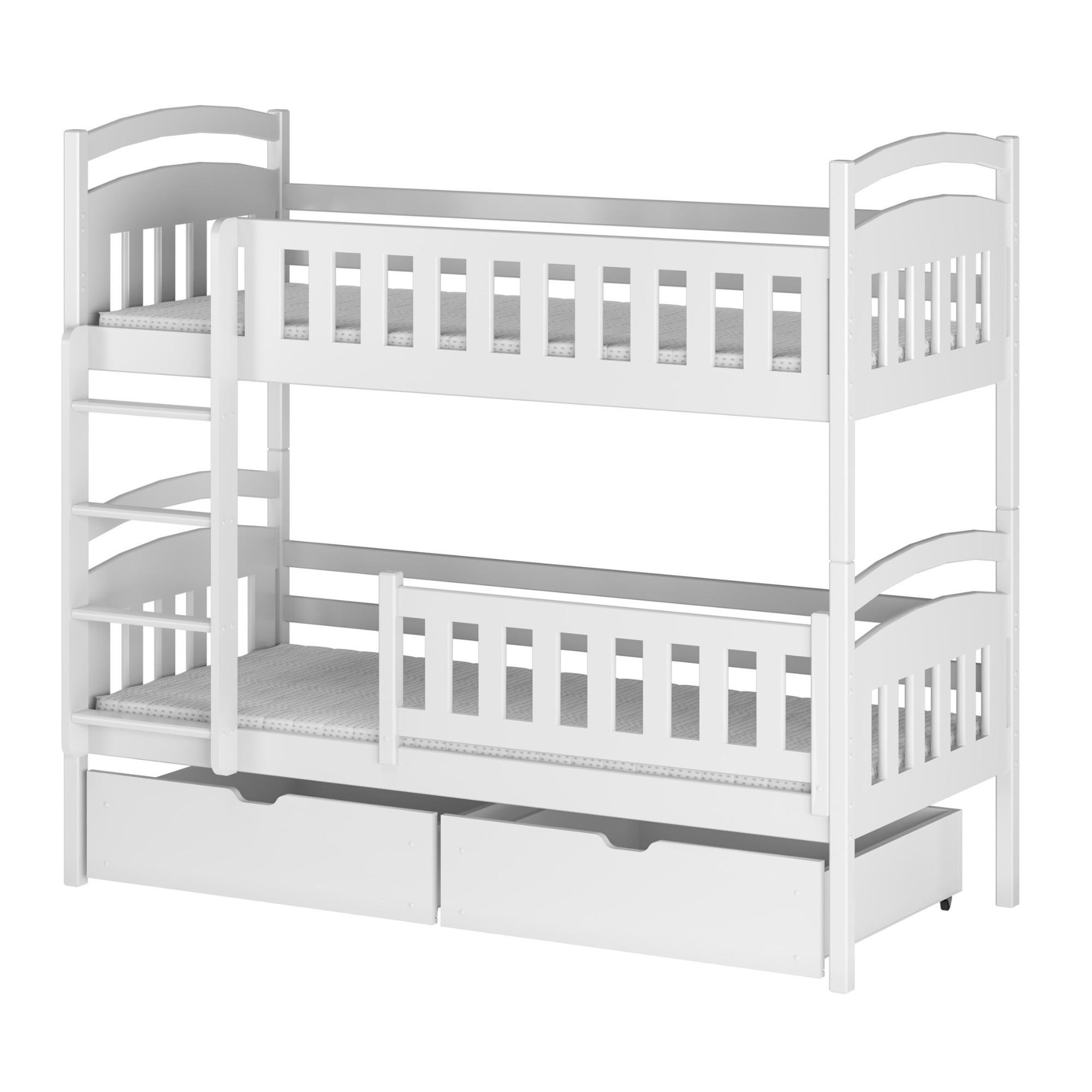 Kids Collective PATROVÁ postel 90x200 cm se 2 zásuvkami v bílé barvě